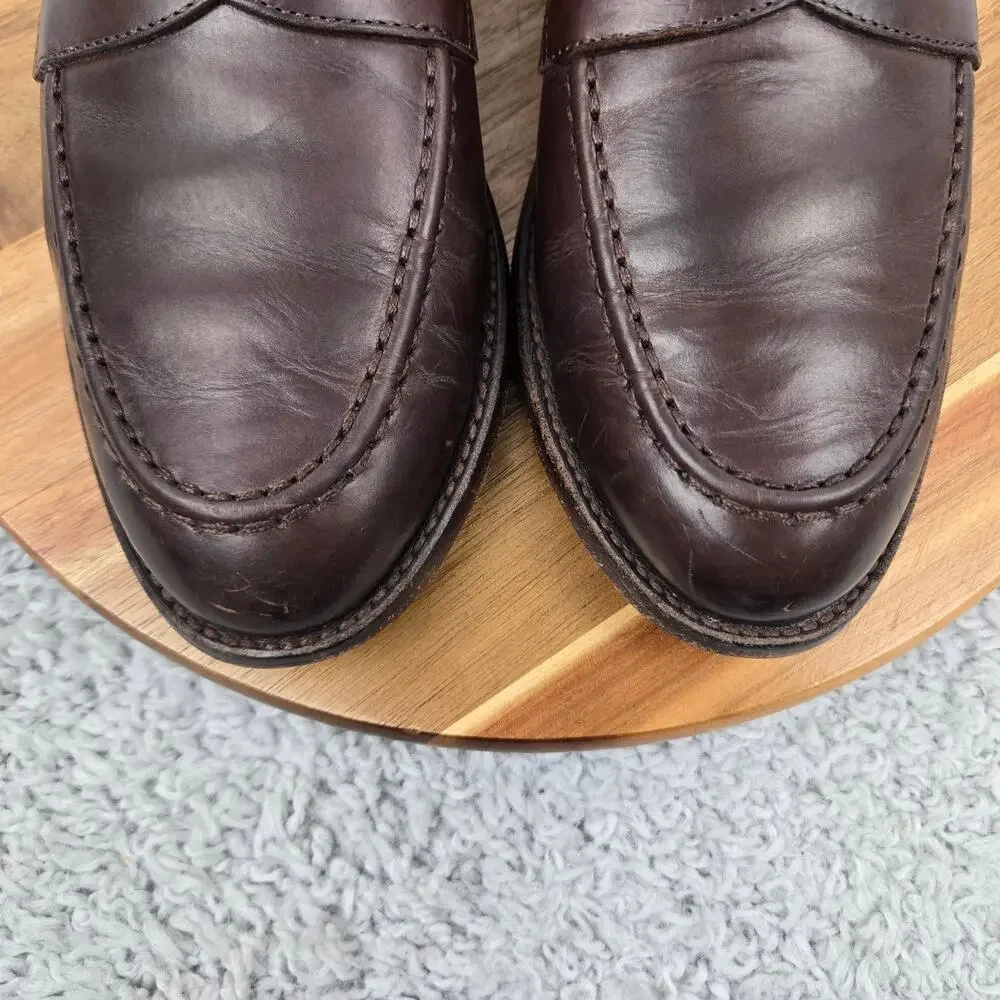 J. Crew Mens 9D Ludlow Brown Leather Casual Lifestyle Office Daily Penny Loafer